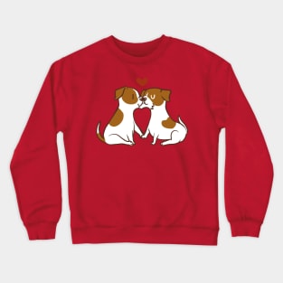 Jack Russell Terrier Kisses Crewneck Sweatshirt